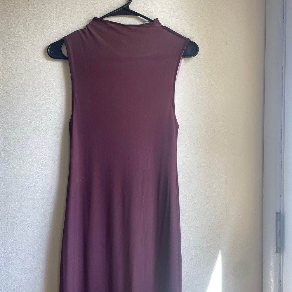 Silence + Noise Sleeveless Plum Maxi Dress